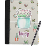 Cactus Notebook Padfolio - Large w/ Name or Text