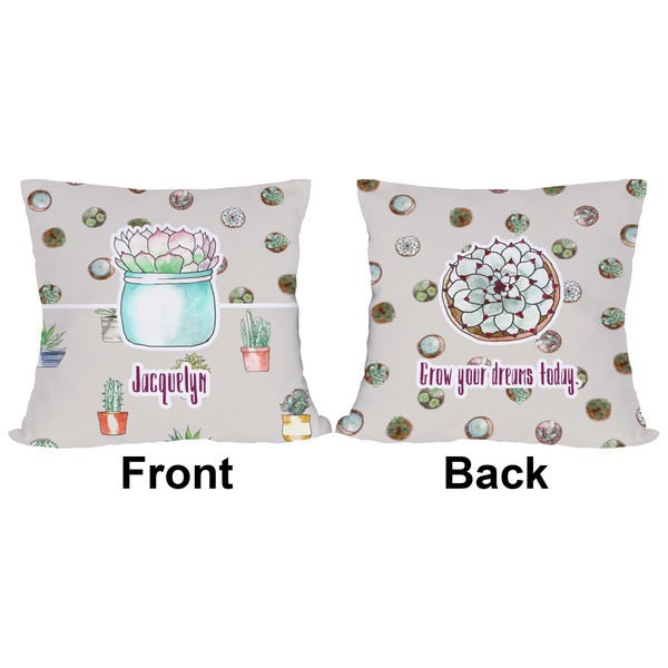 Succulents Outdoor Pillow - 18x18