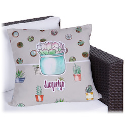 Cactus Outdoor Pillow (Personalized)