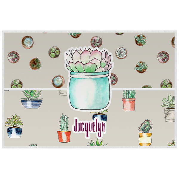 Custom Cactus Laminated Placemat w/ Name or Text