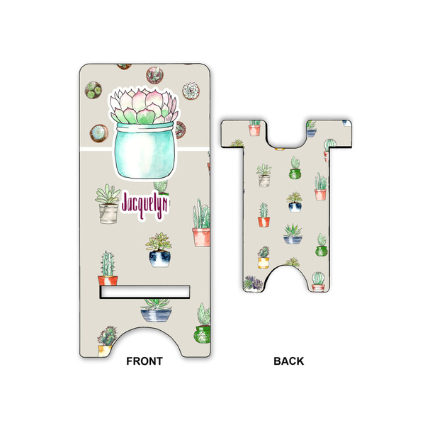 Succulents Phone Stand - Front & Back