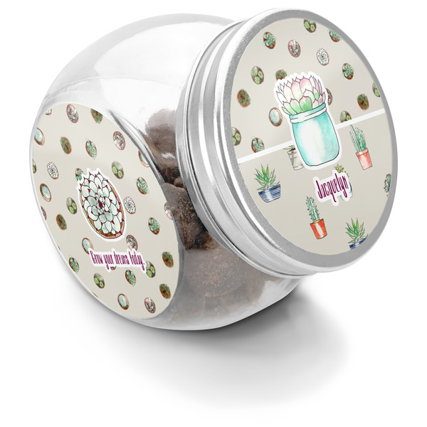 Custom Cactus Puppy Treat Jar (Personalized)