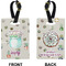 Succulents Rectangle Luggage Tag (Front + Back)