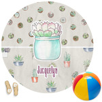 Cactus Round Beach Towel (Personalized)