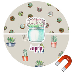Cactus Car Magnet (Personalized)