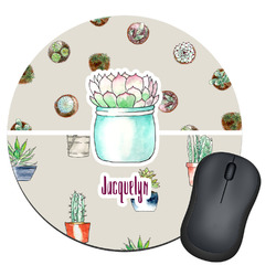 Cactus Round Mouse Pad (Personalized)