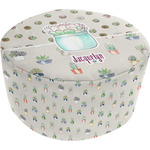 Cactus Round Pouf Ottoman (Personalized)