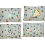 Cactus Set of 4 Glass Rectangular Appetizer / Dessert Plate (Personalized)