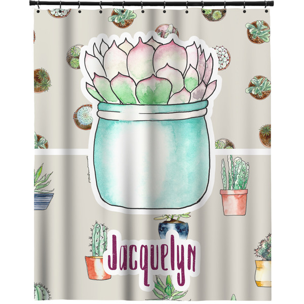 Custom Cactus Extra Long Shower Curtain - 70"x84" (Personalized)