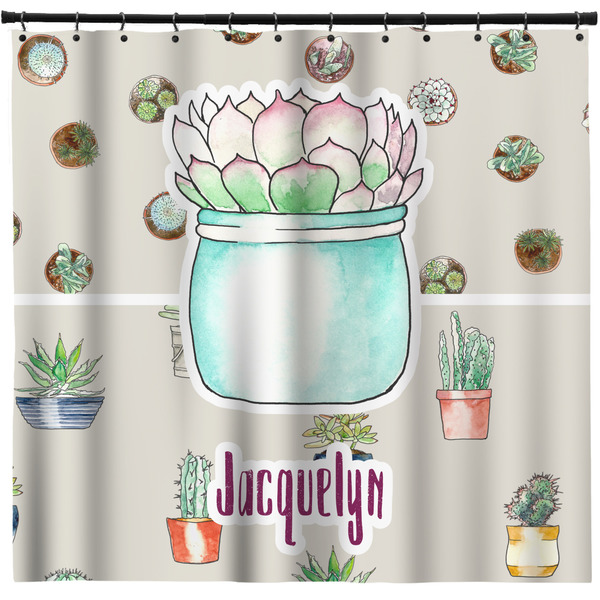 Custom Cactus Shower Curtain - Custom Size (Personalized)