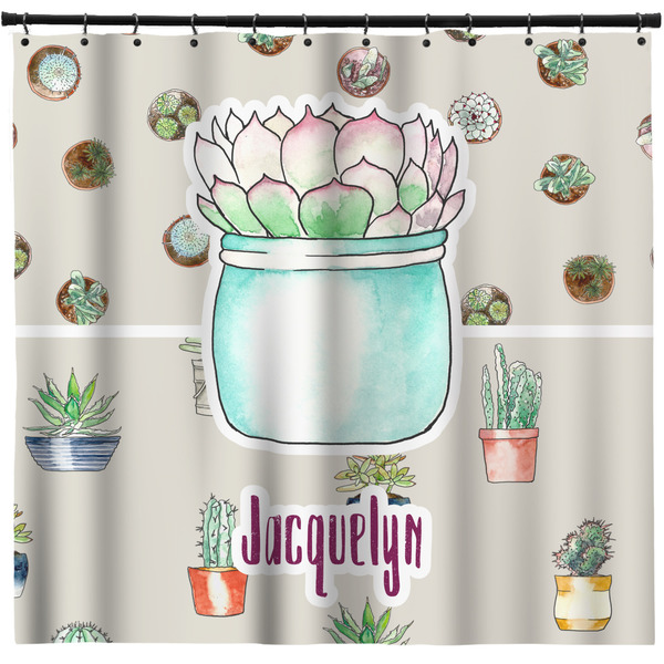 Custom Cactus Shower Curtain (Personalized)