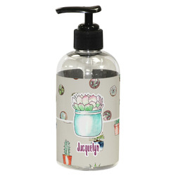 Cactus Plastic Soap / Lotion Dispenser (8 oz - Small - Black) (Personalized)