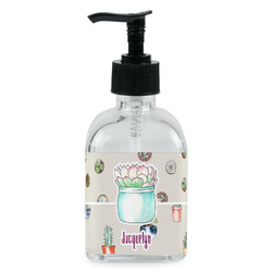 Cactus Glass Soap & Lotion Bottle - Single Bottle (Personalized)