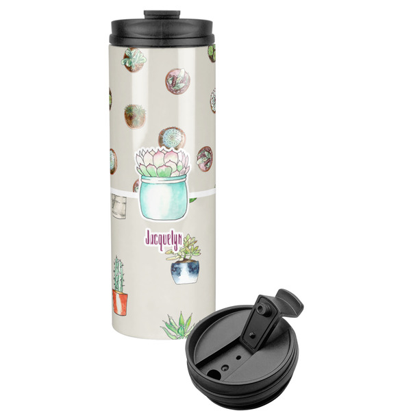 Custom Cactus Stainless Steel Skinny Tumbler (Personalized)