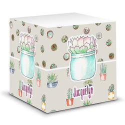 Cactus Sticky Note Cube (Personalized)