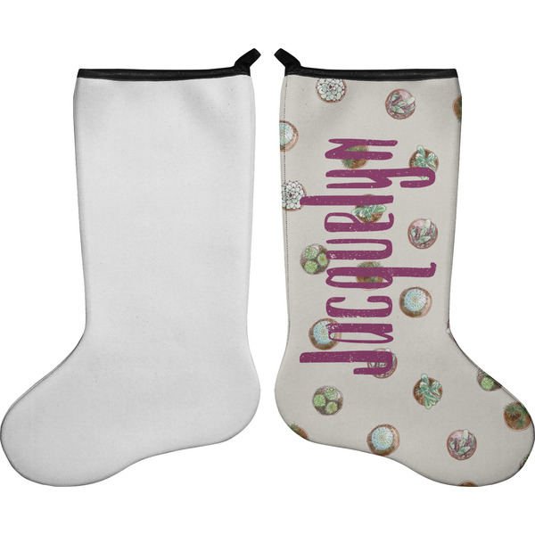 Succulents Stocking - Single-Sided - Approval