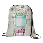 Cactus Drawstring Backpack - Medium (Personalized)