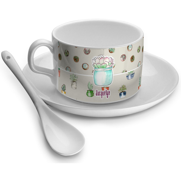 Custom Cactus Tea Cup - Single (Personalized)