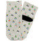 Succulents Toddler Ankle Socks - Single Pair - Front and Back