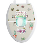 Cactus Toilet Seat Decal - Elongated (Personalized)