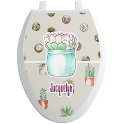 Cactus Toilet Seat Decal - Elongated (Personalized)