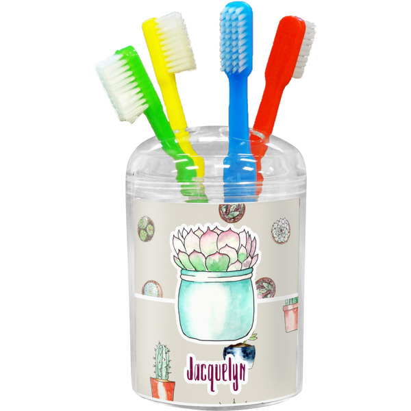 Succulents Toothbrush Holder (Personalized)