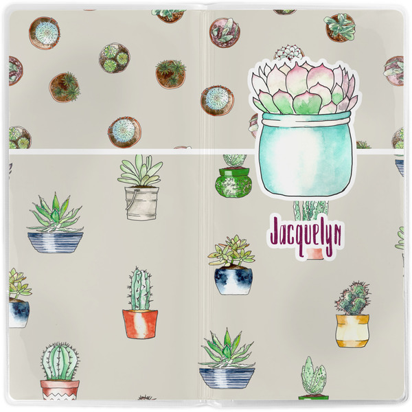 Succulents Vinyl Document Wallet - Apvl