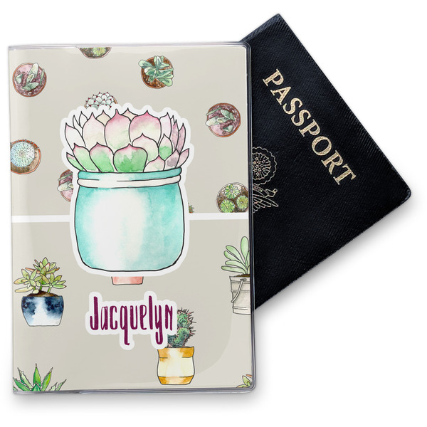 Custom Cactus Vinyl Passport Holder (Personalized)