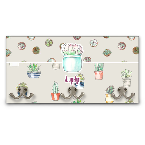 Custom Cactus Wall Mounted Coat Rack (Personalized)