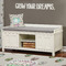 Succulents Wall Name Decal Above Storage bench