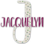 Cactus Name & Initial Decal - Up to 12"x12" (Personalized)