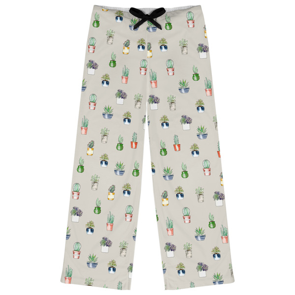 Custom Cactus Womens Pajama Pants - L