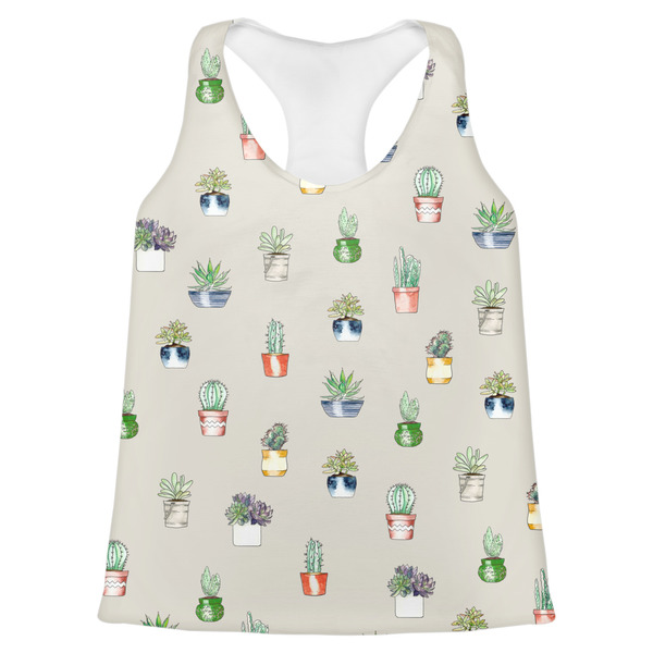 Custom Cactus Womens Racerback Tank Top - X Large