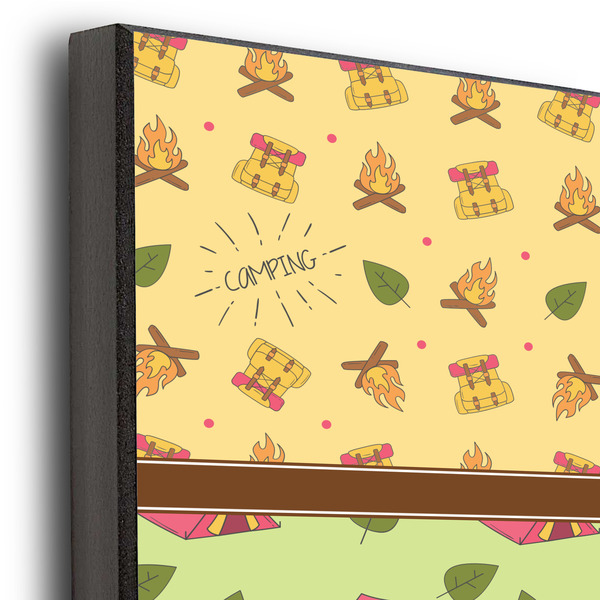 Summer Camping 11x14 Wood Print - Closeup