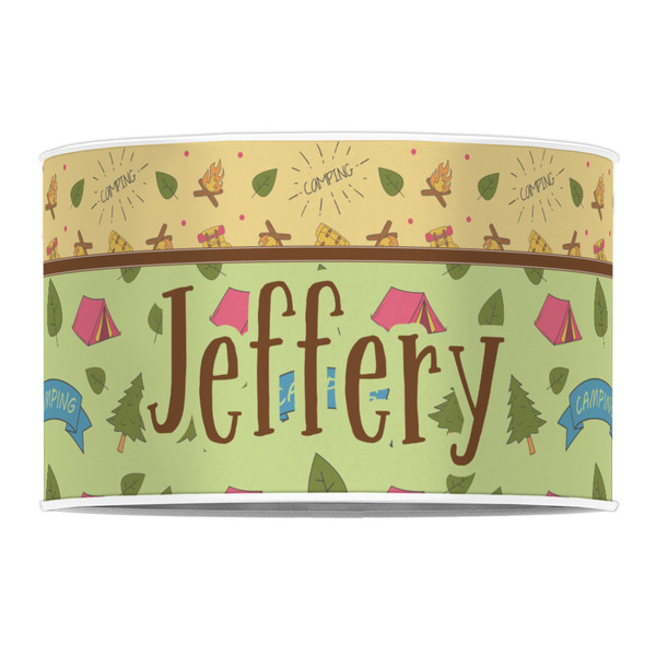 Summer Camping 12" Drum Lampshade - FRONT (Poly Film)