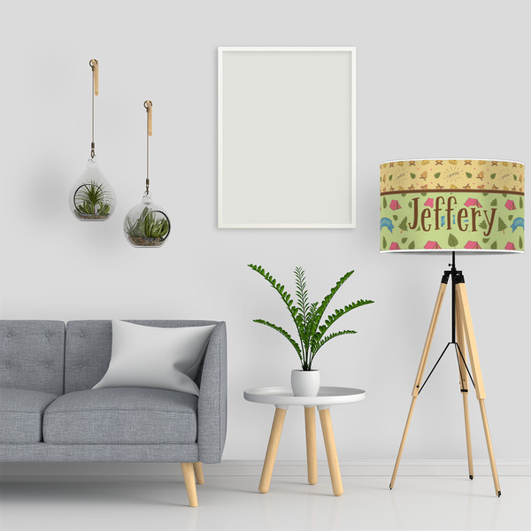 Summer Camping 12" Drum Lampshade - LIFESTYLE