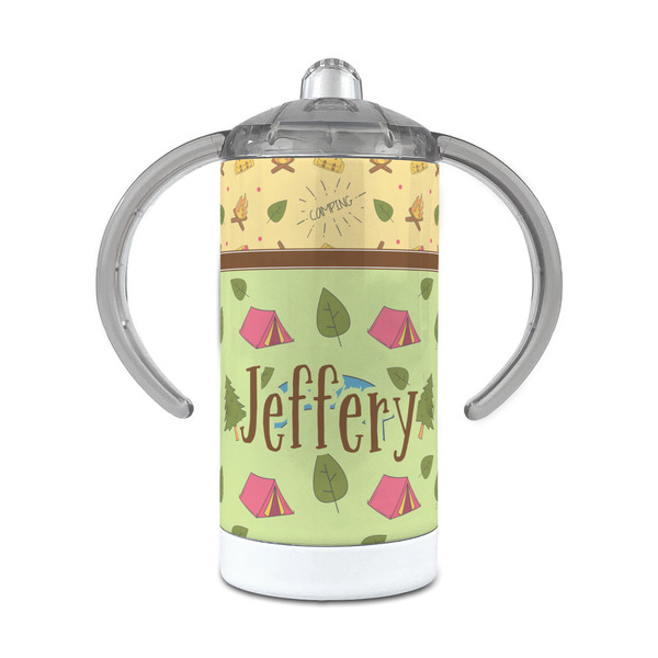Custom Summer Camping 12 oz Stainless Steel Sippy Cup (Personalized)