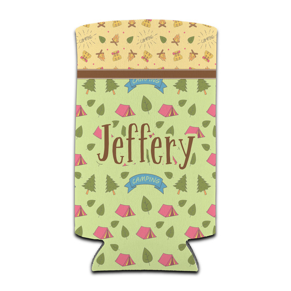 Custom Summer Camping Can Cooler (tall 12 oz) (Personalized)
