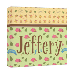 Summer Camping Canvas Print - 12x12 (Personalized)
