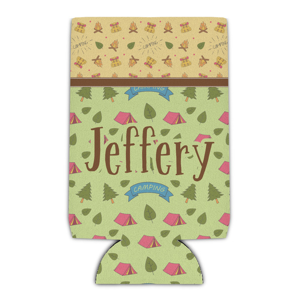 Custom Summer Camping Can Cooler (16 oz) (Personalized)