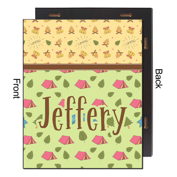 Summer Camping 16x20 Wood Print - Front & Back View