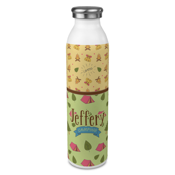 Custom Summer Camping 20oz Stainless Steel Water Bottle - Full Print (Personalized)