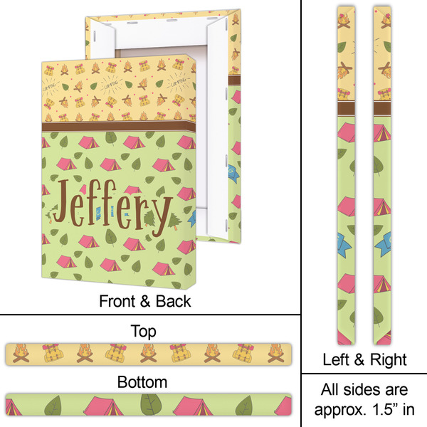 Summer Camping 20x30 - Canvas Print - Approval