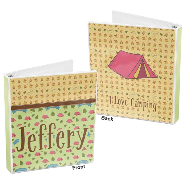 Summer Camping 3-Ring Binder Front and Back