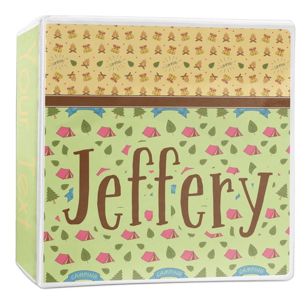 Custom Summer Camping 3-Ring Binder - 2 inch (Personalized)