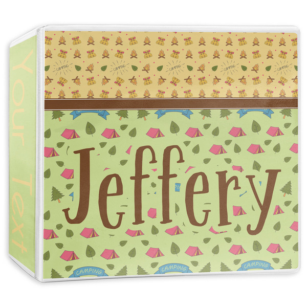 Custom Summer Camping 3-Ring Binder - 3 inch (Personalized)