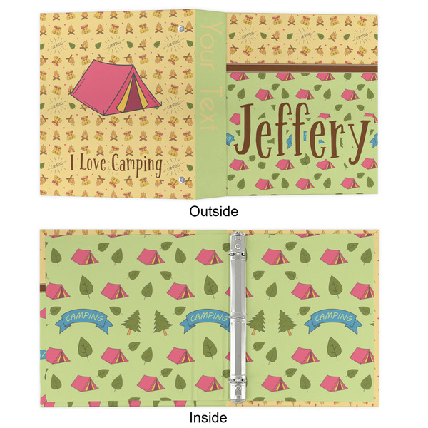 Summer Camping 3 Ring Binders - Full Wrap - 1" - APPROVAL
