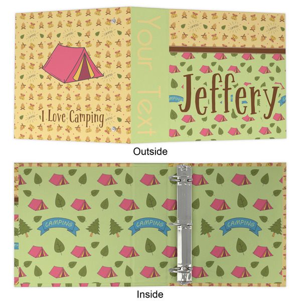 Summer Camping 3 Ring Binders - Full Wrap - 2" - APPROVAL