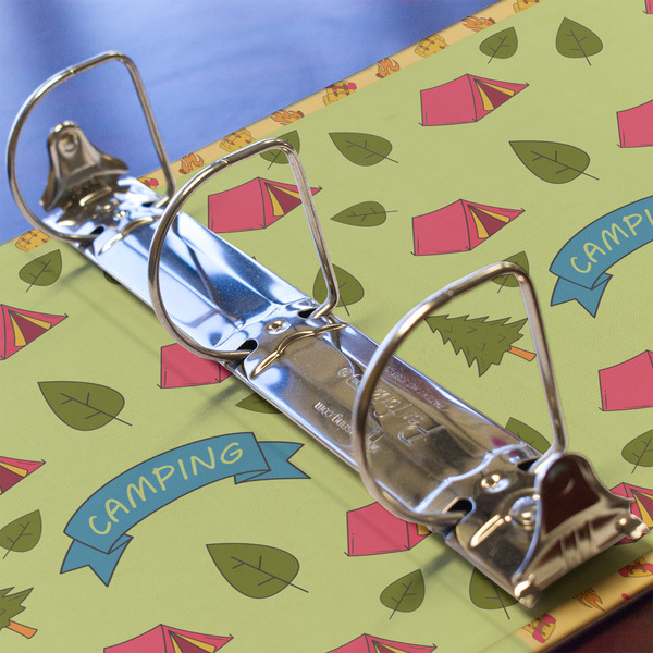 Summer Camping 3 Ring Binders - Full Wrap - 2" - DETAIL