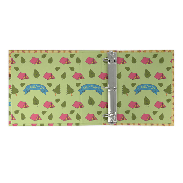Summer Camping 3 Ring Binders - Full Wrap - 2" - OPEN INSIDE